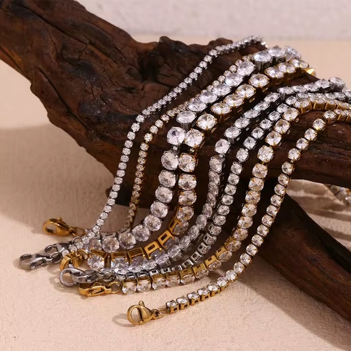 18K Gold Plated Stainless Steel Jewelry Bracelets for Women