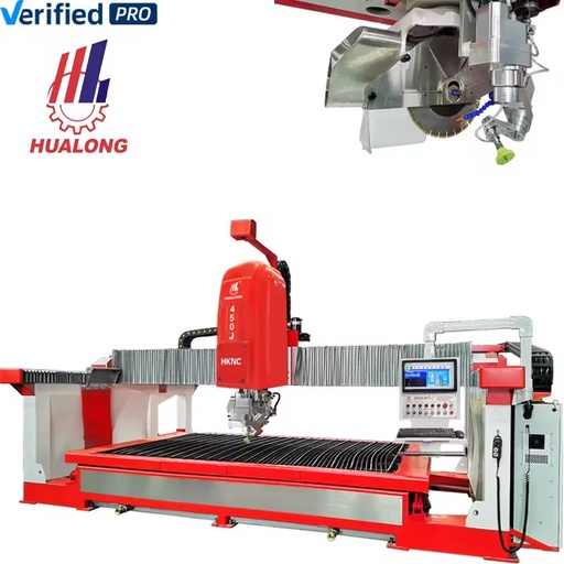 HKNC-450J Waterjet Tile Cutter 5 Axis Cnc Stone Cutting Machine Water Jet Sink Cutout Bridge Saw for Granite