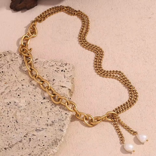 18K Gold Plated Stainless Steel Jewelry Necklaces for Women
