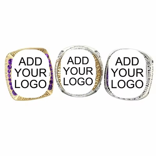 Antique Zinc Alloy 925 Silver Edmonton Championship Rings