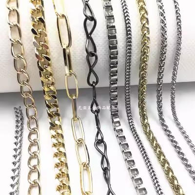 Wholesale Custom Gold Plated Men Necklace Stainless Steel Jewelry Chain Hiphop Hip Hop Kolye