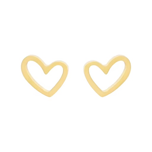 Love Heart Stainless Steel Simple Stud Earrings for Women Girls