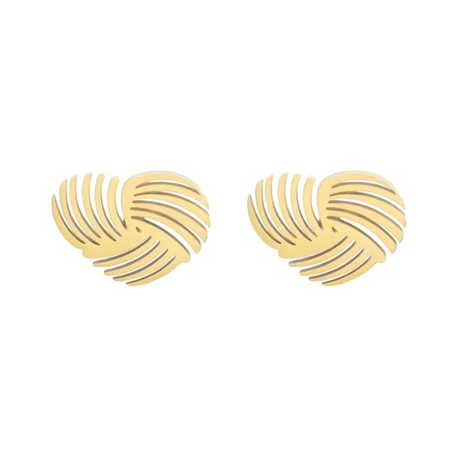 Low Price Hollow Geometric Love Romantic Stainless Steel Earrings for Women