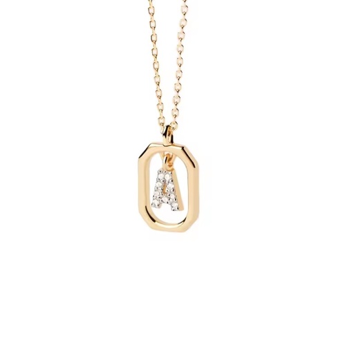 Laodun Cute Dainty Jewelry Fine Gold Plated Sterling Silver Chain Starburst Letter Pendant Necklace