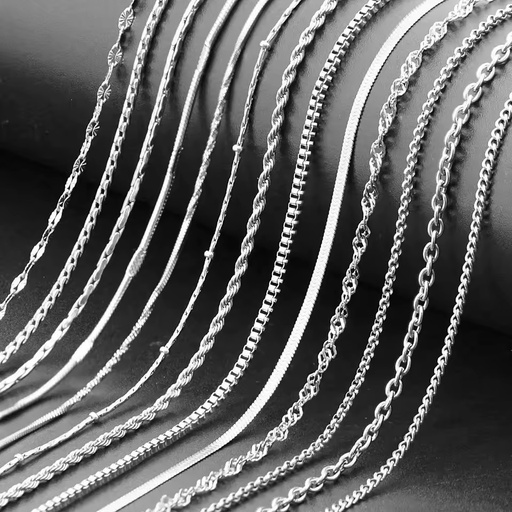 Waterproof Custom Stainless Steel Trendy Christian Chunky Paperclip Figaro Cuban Link Chain Necklace Hypoallergenic Unisex Gift