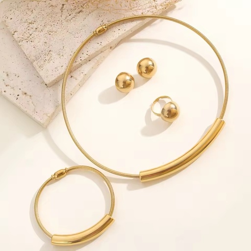 Photosensitive Surface Collar Versatile Design Stainless Steel Set