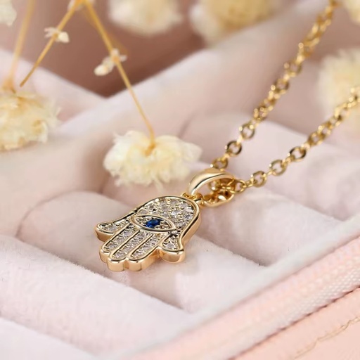 Women's Fashion Devil's Eye Pendant Necklace Brass Jewelry for Gift Occasions