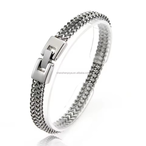 Black Silver Gold Bracelet 6.5mm Men Women Stainless Titanium Steel Bracelet Personal Engraving Gift