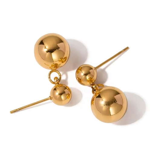 Minimalist Hollow Round Ball Stainless Steel Earrings Women Daily Wear Decor Ear Jewelry Gift