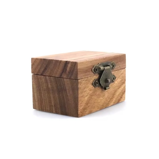 Small Jewelry Zebra Wooden Ring Box for Wedding Engagement Band