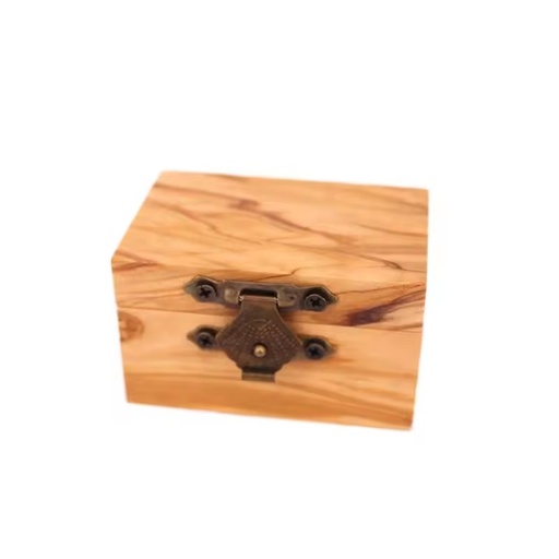 Handmade Wooden Jewelry Box Real Wood Olive Wood Wedding Ring Box for Gifts Parties Engagements Anniversaries