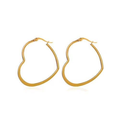 Fashion Twisted Line Heart Oval Integrated Hoop Earrings Elegant Daily Women Ear Accessories