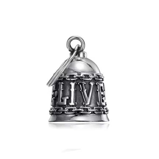 Custom Campanas Biker Motorcycle Pendant Bell Live to Ride Bell Biker Bells Good Wishes Gifts for Riders