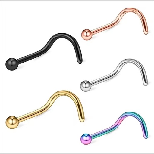 Short Delivery Time 316L Stainless Steel Ball Unique Nose Studs