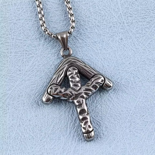 Hot Selling Men's 24K Gold Plated Stainless Steel Pendant Top New Waterproof Viking Rune Cross Design Natural Stone Drop