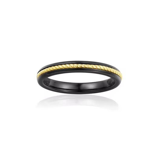 Factory Wholesale 9K 10K 14K 18K Gold Ring Inlay Ceramic Jewelry