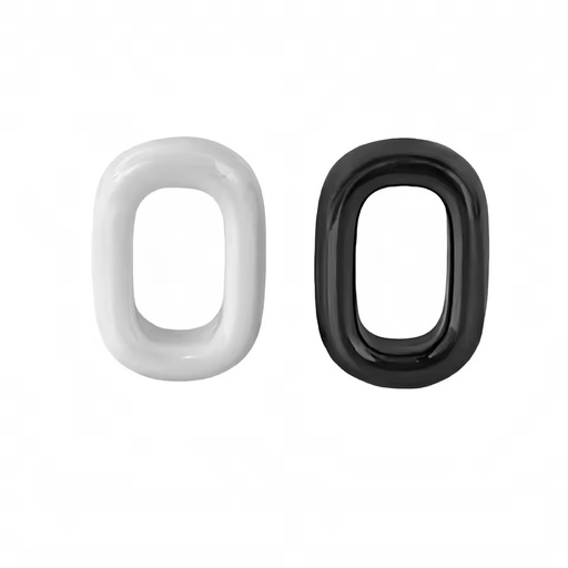 Rectangle Shape Black White Ceramic Accessories Factory Price Jewelry Findings & Components for Necklace & Bracelet Making
