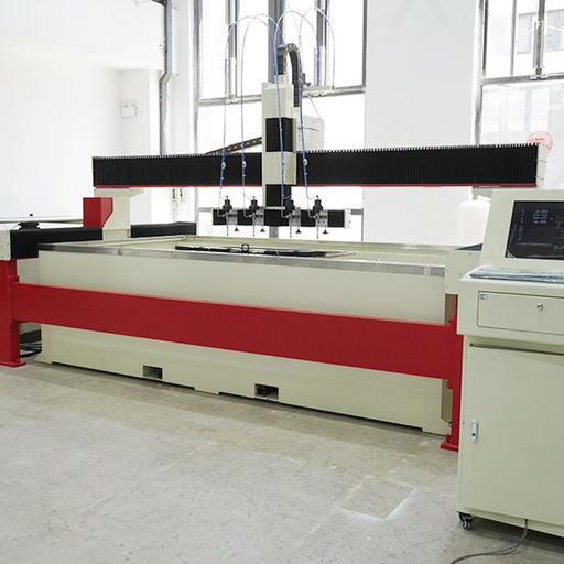 60000 Psi High Pressure Cnc Waterjet Cutting Machine Pure Water Jet Cutter With Four Heads