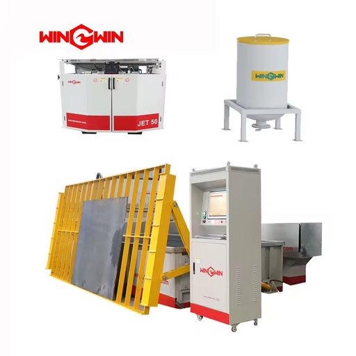4000*2000mm Cantilever Type Water Jet Cutter with Flipping Structure 5 Axis Waterjet Cutter Machine Metal Stone Glass Water Jet