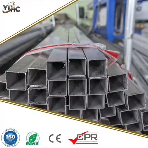 ASTM Seamless Stainless Steel Square Tube 304 306 316 Square Pipe 6mm 8mm 10mm Stainless Steel Pipe