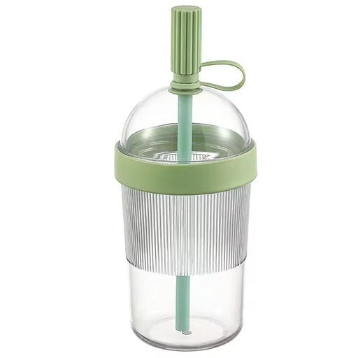 Cute Summer Insulated Straw Cup Lid with Modern Design Large Belly Reusable Eco-Friendly Travel Mug for Coffee Water & Juice