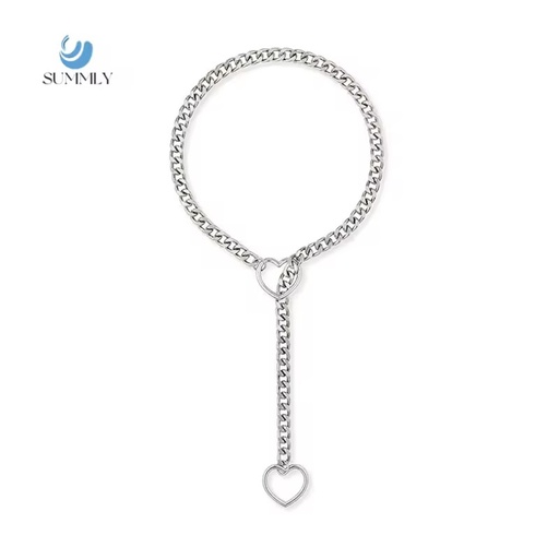 SUMMLY Heart Vintage Wholesale Unisex Adjustable Stainless Steel Necklace Party Fashion Jewellery