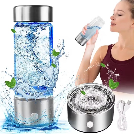 Custom Logo 420ml Hydrogen-Rich Water Bottle SPE PEM 700-1600Ppb Portable Generator Hydrogen Water Bottle