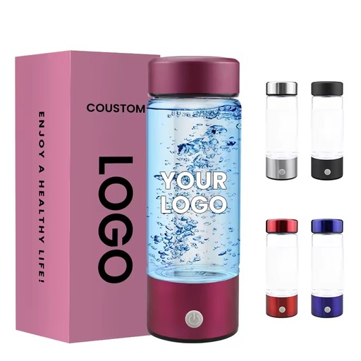 Professional SPE PEM Technology Hydrogenated Cup Hydrogen Rich Water Ionize Potable 420Ml Drink Hydrogen Water Bottle