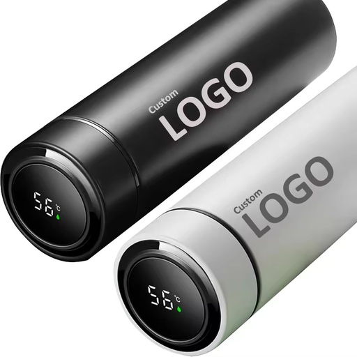 Wholesale 500Ml Thermal Vacuum Flask Metal Thermos Smart Drinkware Drink Stainless Steel Water Bottle With Temperature Display