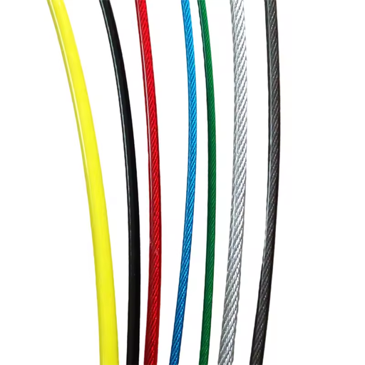 Wire Rope Black Vinyl Coated Stainless Steel 1/16 Inch Thru 3/32inch Cable