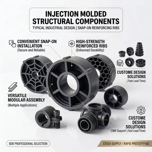Custom PP Plastic Extruding & Cutting Injection Molding Spare Parts Manufacturer with OEM Service