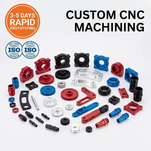 Aluminium Machining Components CNC Machining Part Custom Metal Fabrication Milling Turning Anodized Machine Elements
