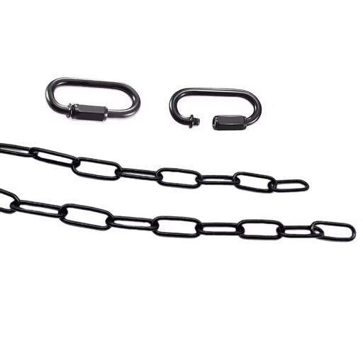 Black Pendant Light Fixture Chain Permits Installation of Chain-Hung Fixtures on High Ceilings