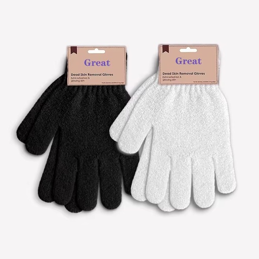 Wholesale Nylon Five Fingers Mitt Massage Dead Skin Remover Body Exfoliating Gloves Body Scrubber Shower Exfoliating Bath Gloves