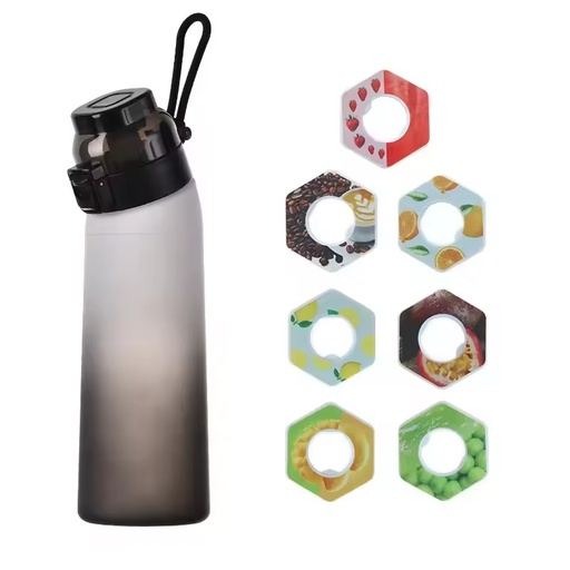 Custom 700ml BPA Free Tritan Plastic Scent Fruit Fragrance Smaken Drink air Flavour up Water Bottle with Flavor Taste Cola Pod