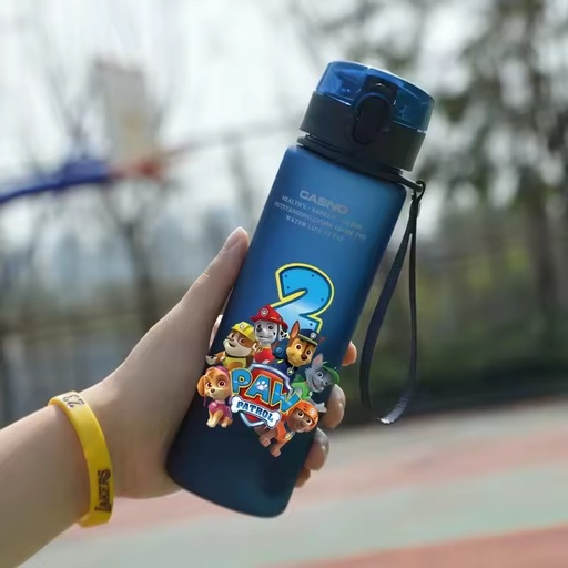 560ML Plastic Drinking Cup Stitch Anime Game Print Frosted Water Cup Gifts Black Blue Green Red Large Capacity Bottle
