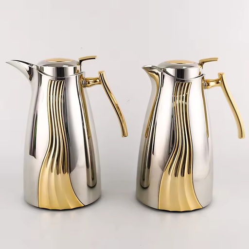 New Thermos Coffee Jug Luxury Arabic Vacuum Flask Coffee & Tea Set Carafe Glass Liner