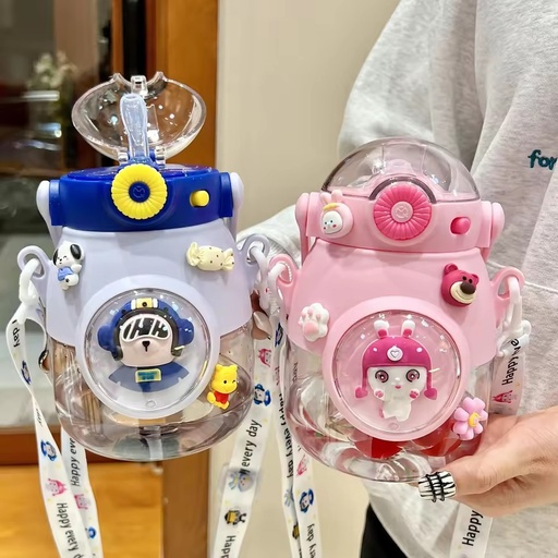 Wholesale Gifts Cute Children 1000ml Large Capacity Kids School Portable Sports Water Bottle With Strap