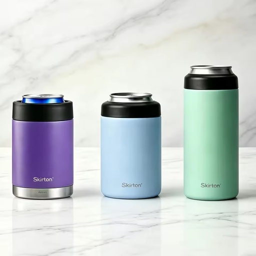 12oz/14oz/16oz Can Cooler, Vacuum Insulated Can Colsters,Insulator Can Holder, Stainless Steel Beer Bottle Cooler, Keep Cold