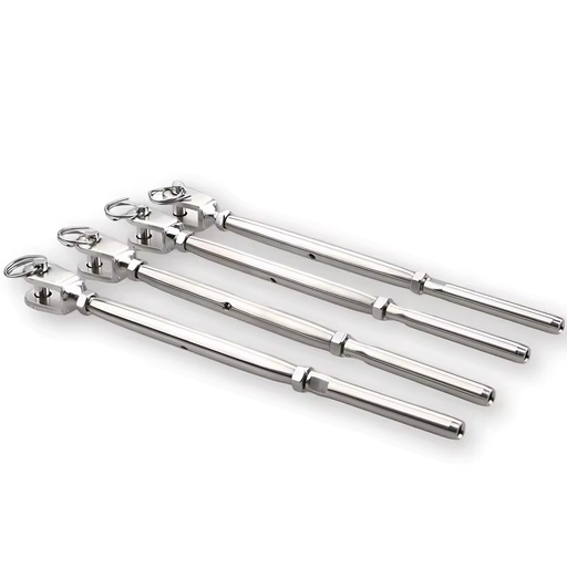 Rigging Screw Wire Rope High Quality Stainless Steel Opp Bag Sliver Investment Casting Polished Double Hook Us Type Turnbuckle