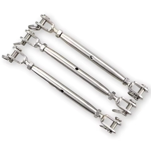 Hot Dip Galvanized Stainless Steel Heavy-Duty for Tensioning Wire Rope Jaw to Jaw Turnbuckle