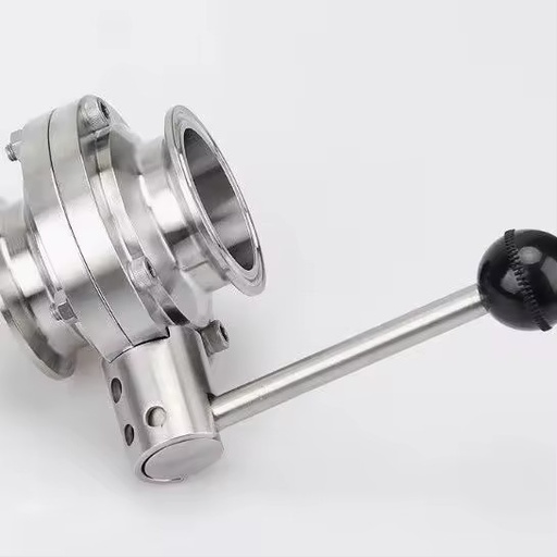 Stainless Steel Quick-Release Butterfly Valve Dust Valve Manual Clamp Industrial Use Water Medium Food Hygiene Pharmaceutical