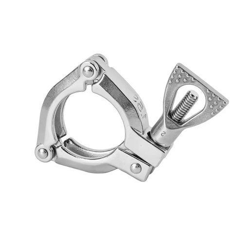 ISO-LS Three-section Clamp 304 Stainless Steel Adjustable Vibratory Polished Inch 1.5"-24" for Commercial/Industrial Use