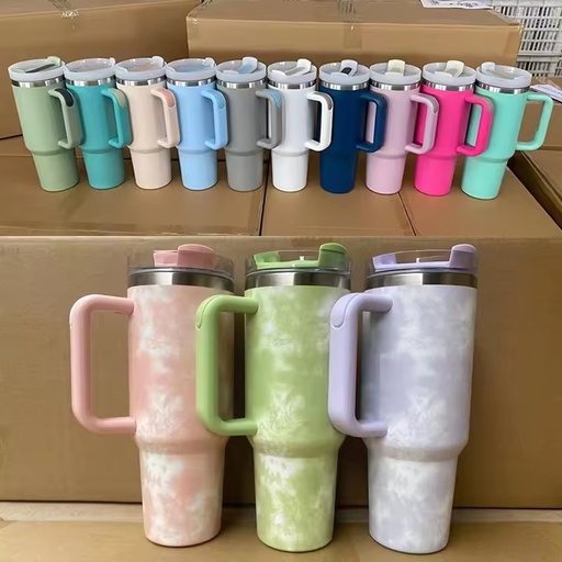 40oz Tumbler Double Wall Thermal Insulated Drinking Glasses Coffee Mugs for Latte Cappuccino Espresso Glass Tea Cups With Handle
