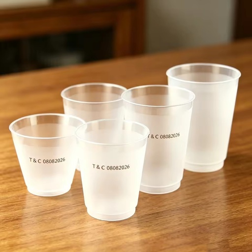 pp 16oz/500ml Plastic Frosted Stadium Cup Custom Logo Beer Cups Pp Drinking Mug Reusable for Party Club Plastic Tumbler Monogram