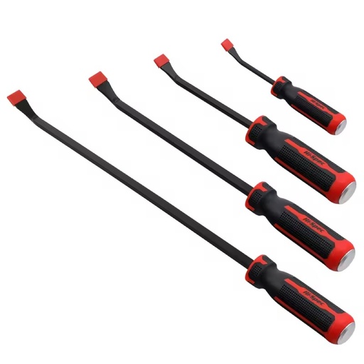4pc Heavy Duty Steel Chisel Tip Pry Bar Lever Set for Auto Repair & Home Garage DIY 8-24 Inch Sizes OEM/ODM Ready Hi-Spec