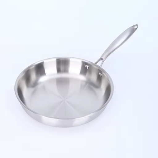 Tri-ply Stainless Steel 304 Fry Pan Skillets 20/24/28cm Induction Cookware 8/10/12 Inch Cooking Pan Frying Pan Set