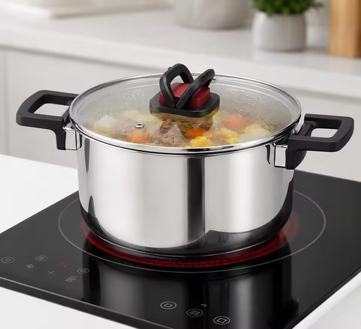 Factory New Arrival Classic Multipurpose Wholesale Custom Stainless Steel Cooking Pot Casserole 6-Piece Cookware Set