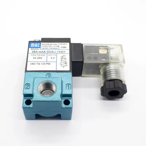 Waterjet Cutting Machine Cutting Valves Parts Pneumatic Valve Mac Solenoid Valve-24V DC4.5/8.5 #PO49888035