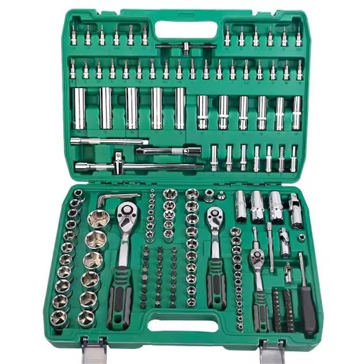 172 Pieces High Quality Automotive Mechanic Socket Tool Set Box Kit With Plastic Box for Workshop Use